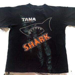 Vtg Tee Mens Tana Large Black 100% cotton  SalesBee (143)